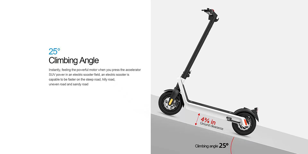 Blaze 850 watt climb 25 degree angle