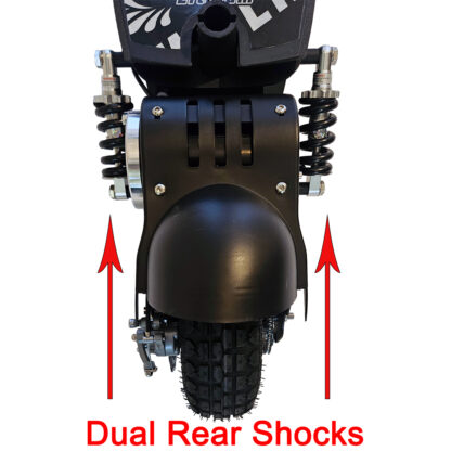 1000-watt Lithium dual rear shocks