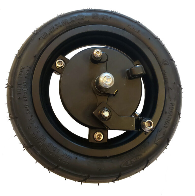 Complete 600 wattFront Wheel Assembly w/ Axle and Brake Attached