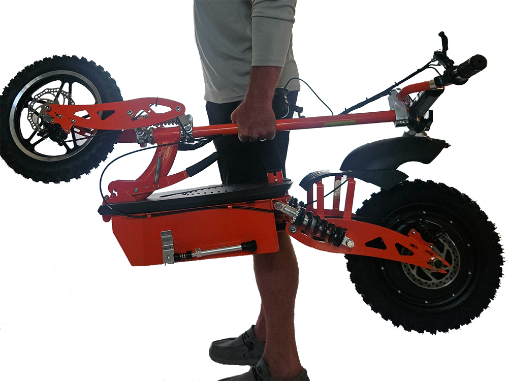 Upgraded Blaze Elite 2000 watt 48v Lithium Electric Scooter. Brushless Rear Hub Motor, Upgraded Light Package and Digital LED Speedometer. 45 mph, 40 miles per charge. Comes in 3 colors: Black, Orange or White. Watch Videos - Image 7