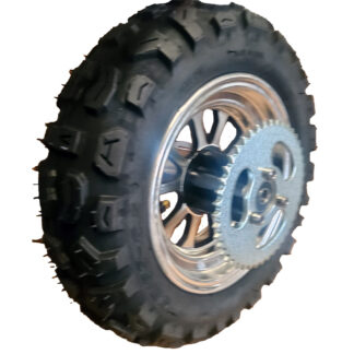 12" Complete Rear and Front Wheel Assembly for Electric Start Gas Scooter